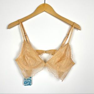 FREE PEOPLE Wheat Sunset Lucia Underwire Bra